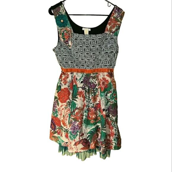 Klozlyne Artsy Eclectic Funky Textured 3D Dress PXL Petite XL - Picture 1 of 12